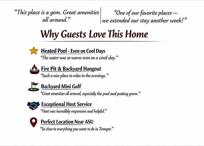 Holiday home Parkway Pearl By Asu - Heated Pool, Fire Pit, Putt